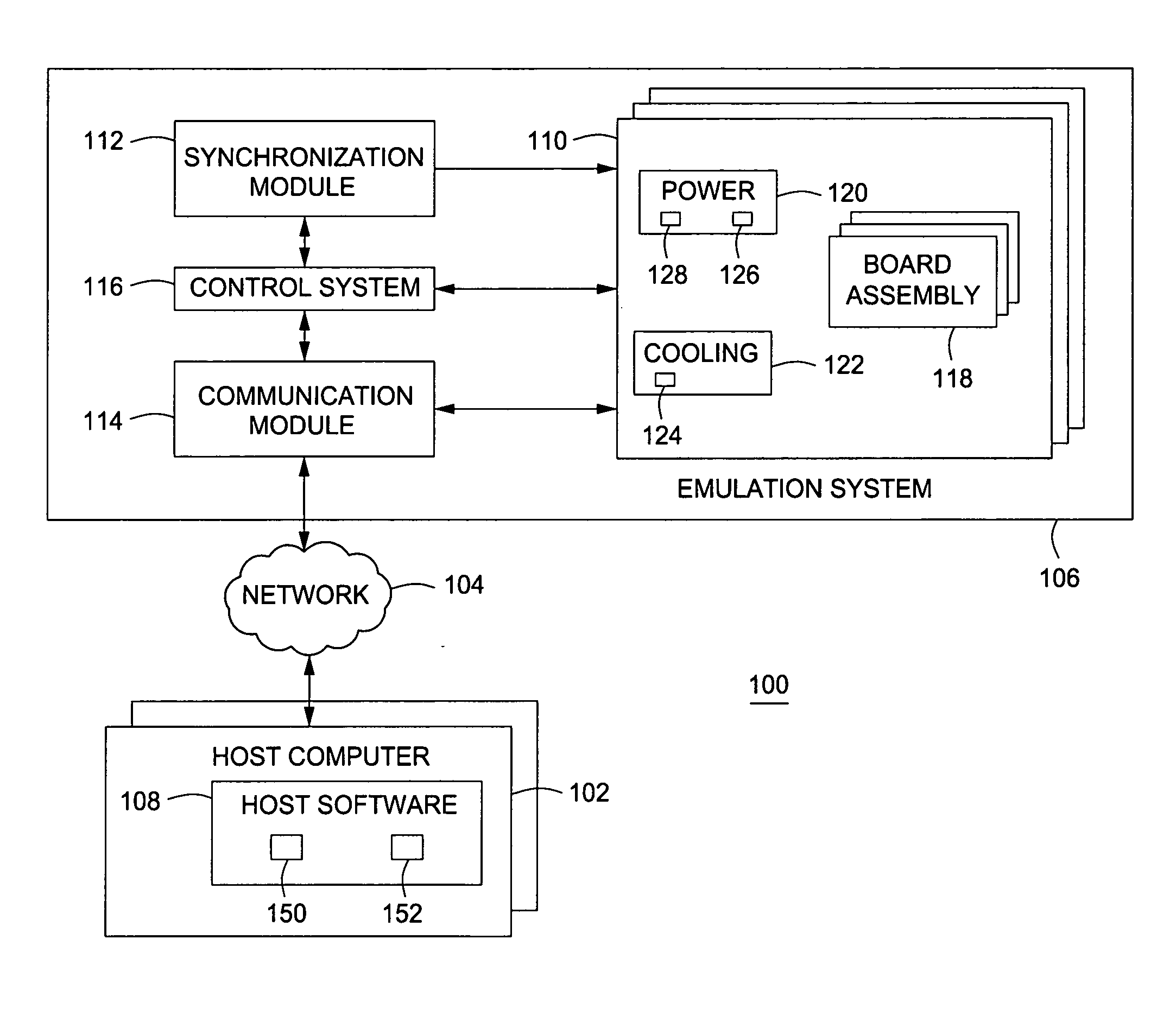 Method and apparatus for controlling power in an emulation system