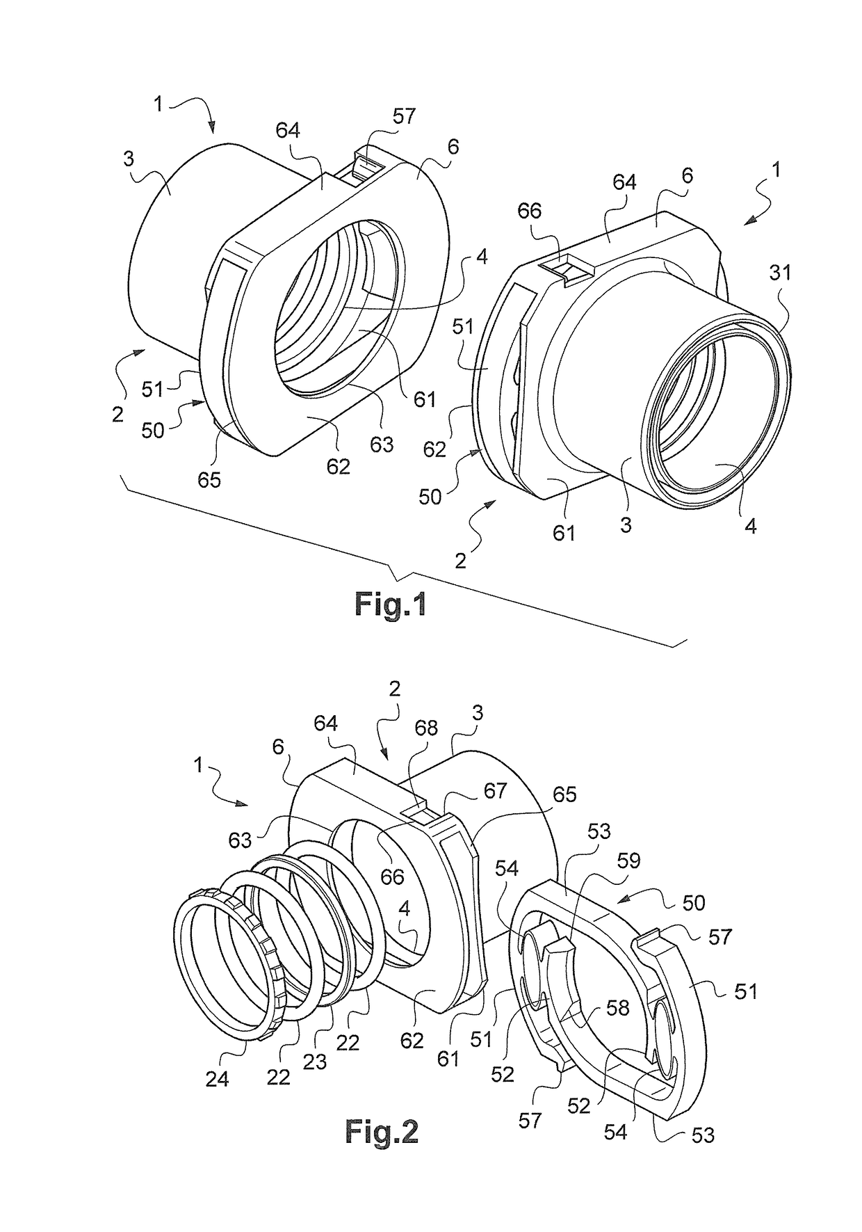 Quick-connect clip-on connector