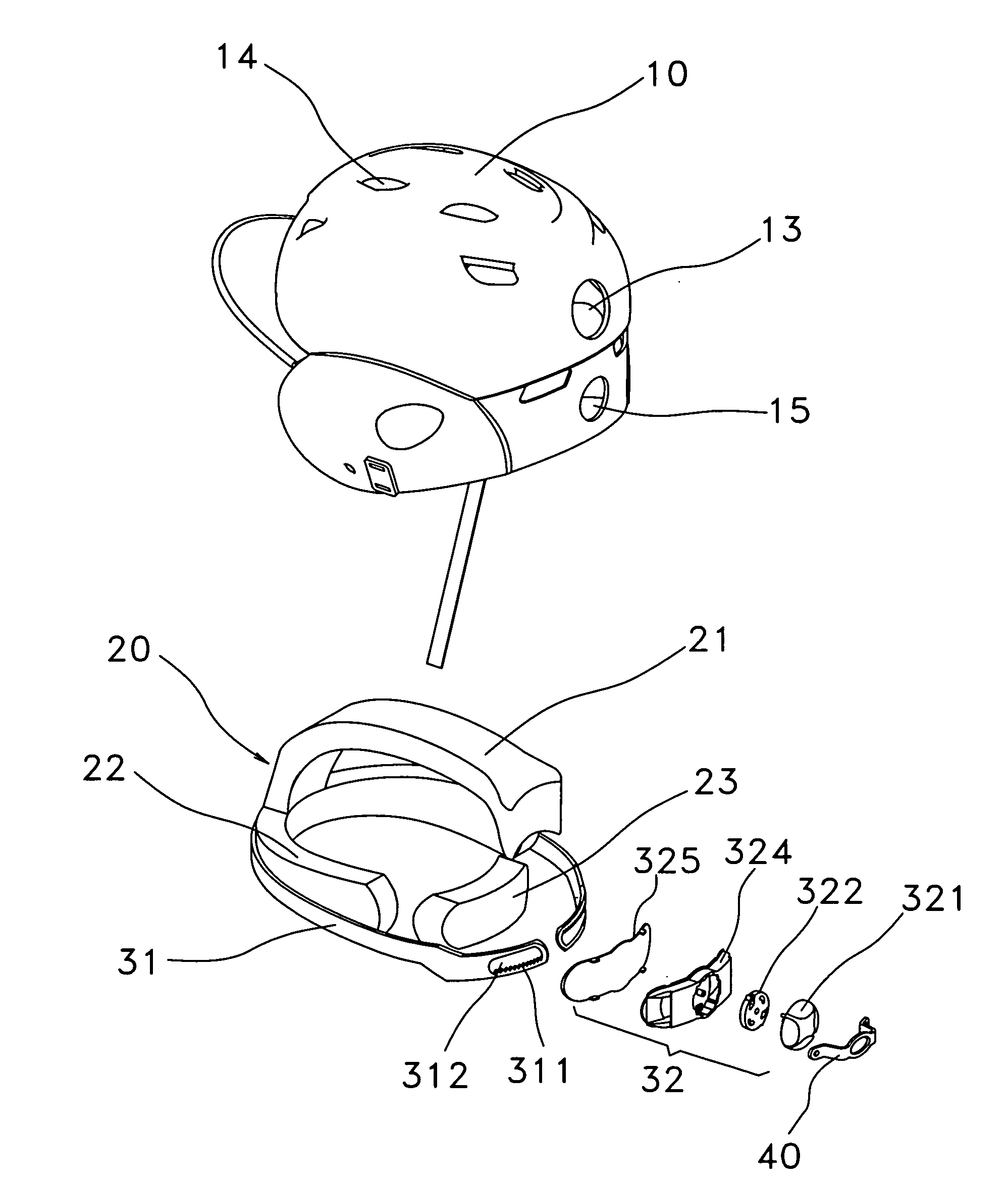 Baseball batter's helmet with adjustable protective padding system