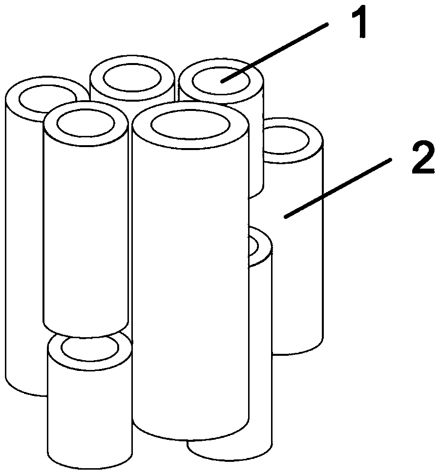 A micro-nanotube array nickel biomimetic material and its preparation method