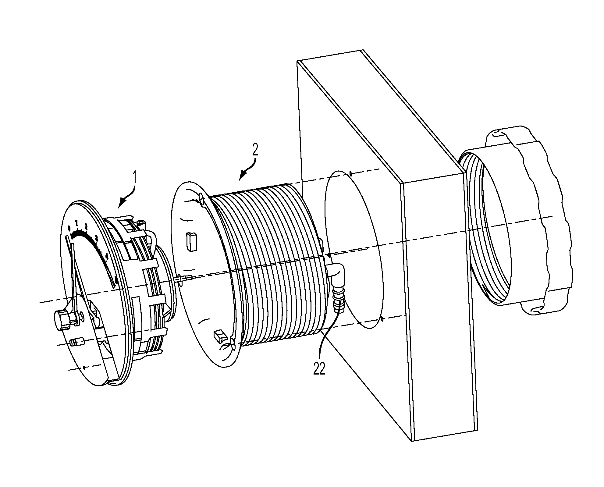 Pressure gauge with pressure gauge assembly and connecting assembly