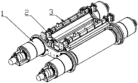 Four-roller main shaft device of multi-wire cutting machine