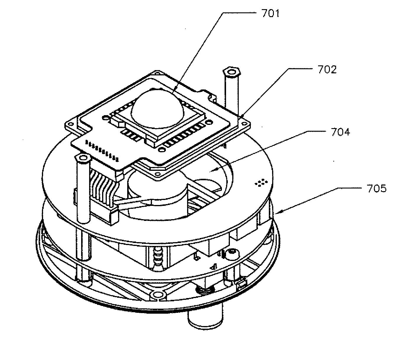 LED ILLUMINATOR APPARATUS, USING MULTIPLE LUMINESCENT MATERIALS DISPENSED ONTO AN ARRAY OF LEDs, FOR IMPROVED COLOR RENDERING, COLOR MIXING, AND COLOR TEMPERATURE CONTROL