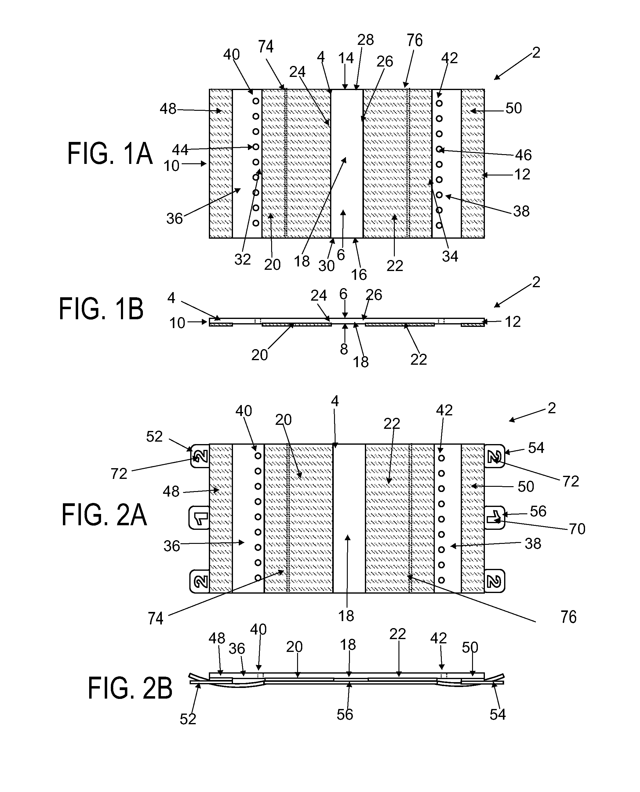 Radially tensioned wound or skin treatment devices and methods