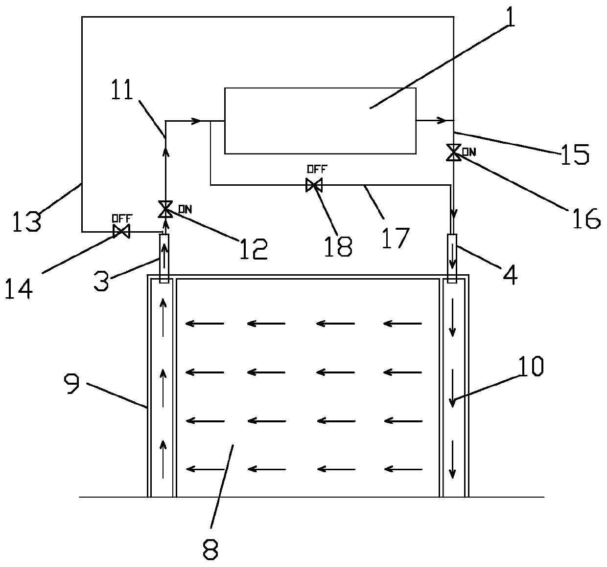 Operation and control method of lateral air supply system in large-scale breeding environment