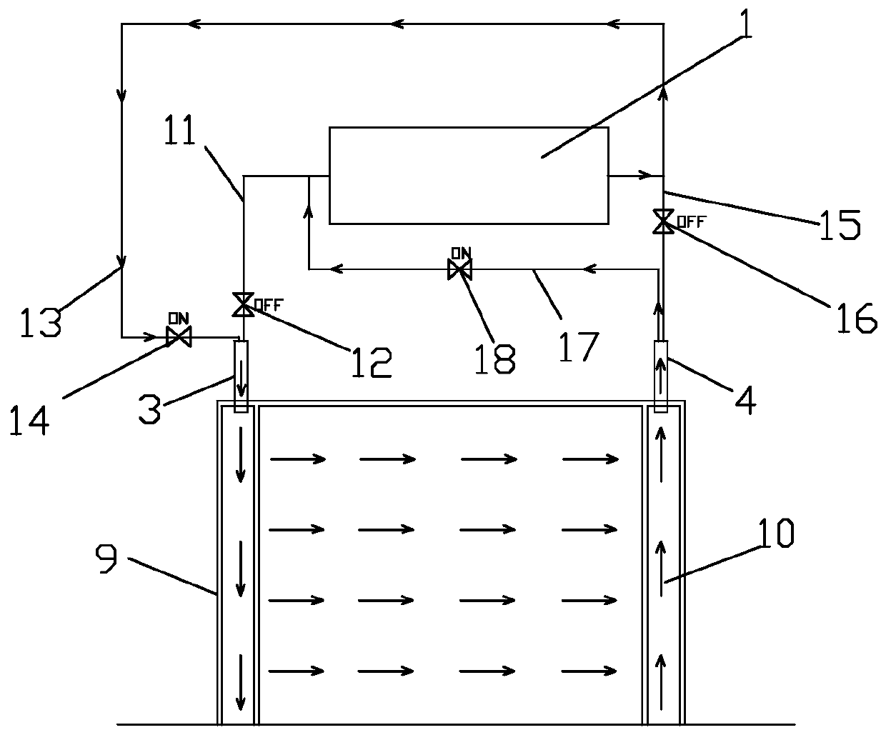 Operation and control method of lateral air supply system in large-scale breeding environment