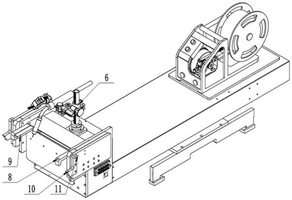 Welding head for welding inner ring and main reinforcement of reinforcement cage