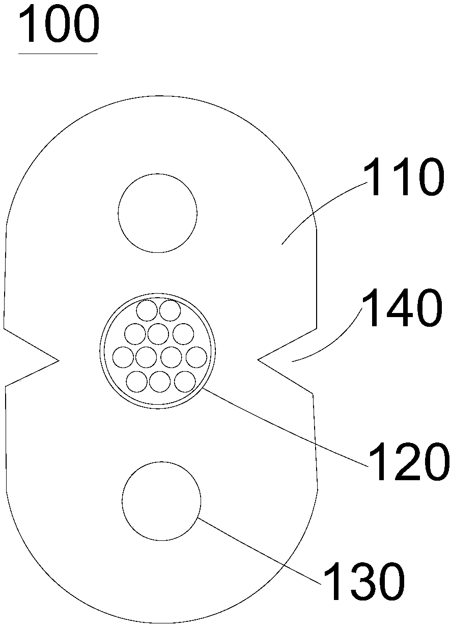 Micro beam tube bow type drop optical cable