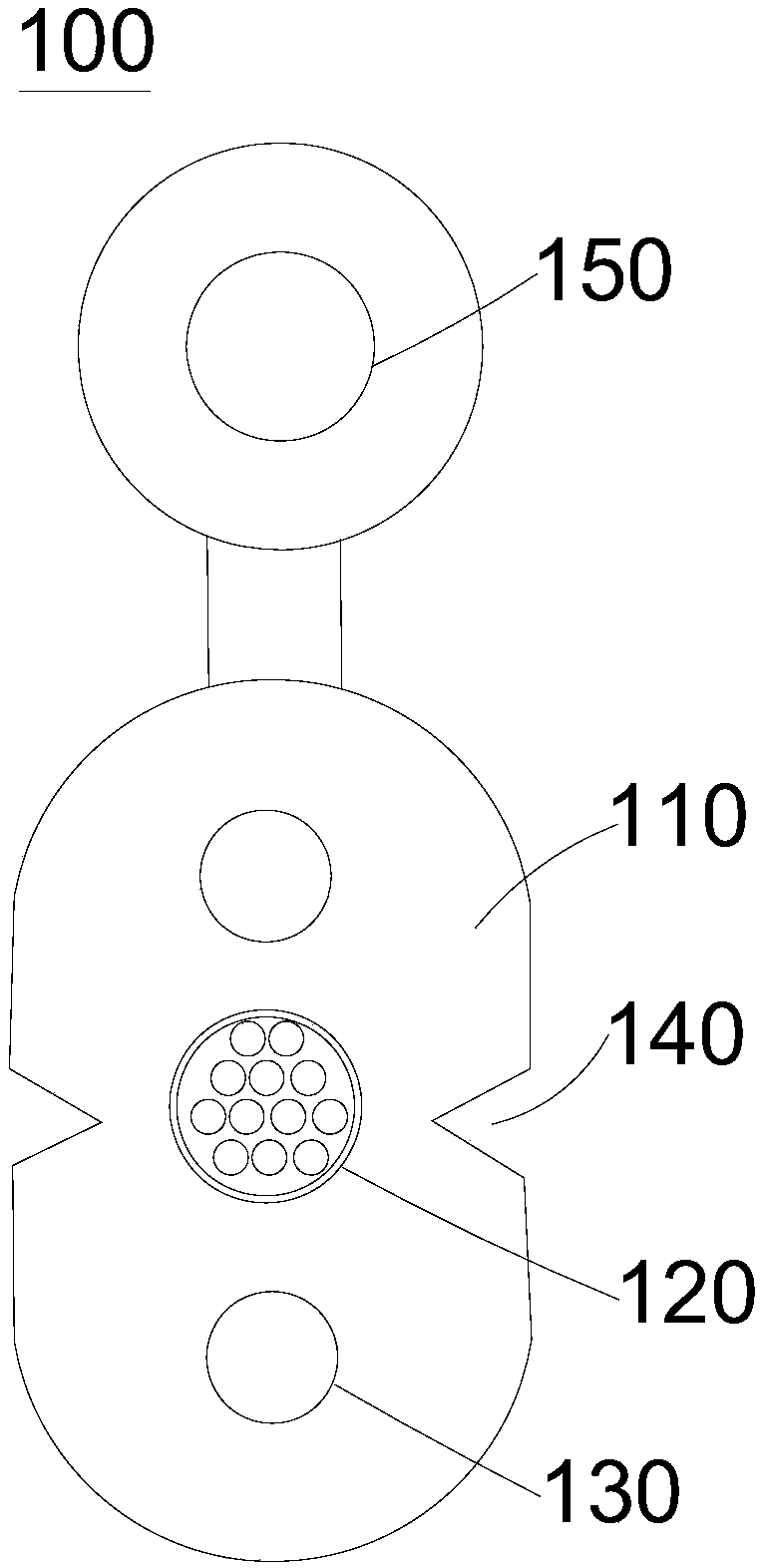 Micro beam tube bow type drop optical cable