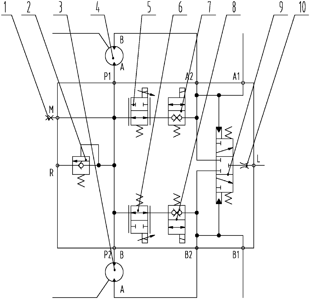 Double steel wheel road roller and frequency-converting vibration control device thereof