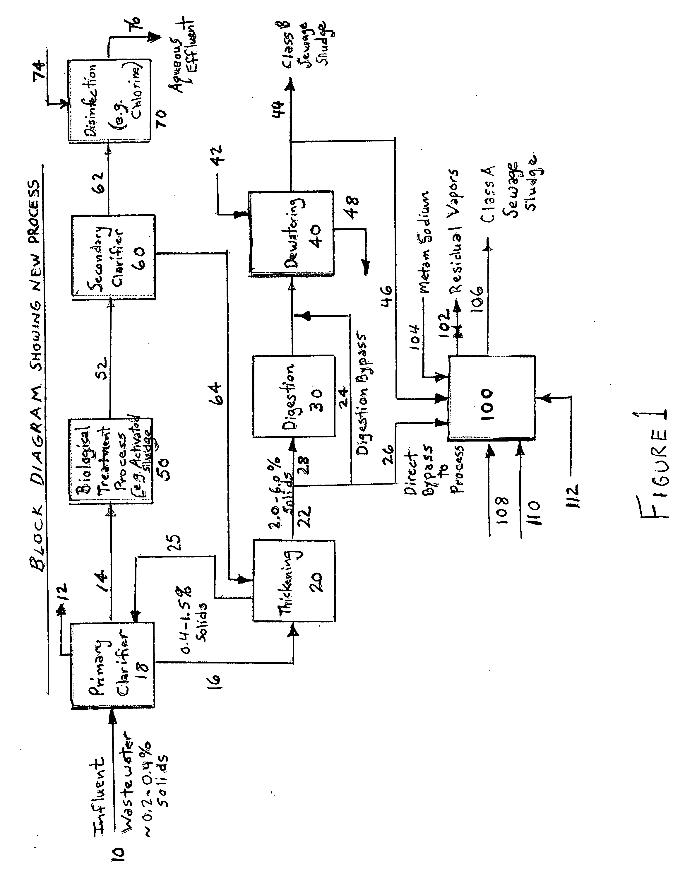 Process for disinfection of sewage sludge