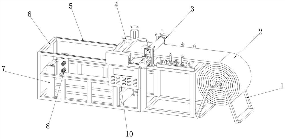 Automatic reciprocating type belt folding machine