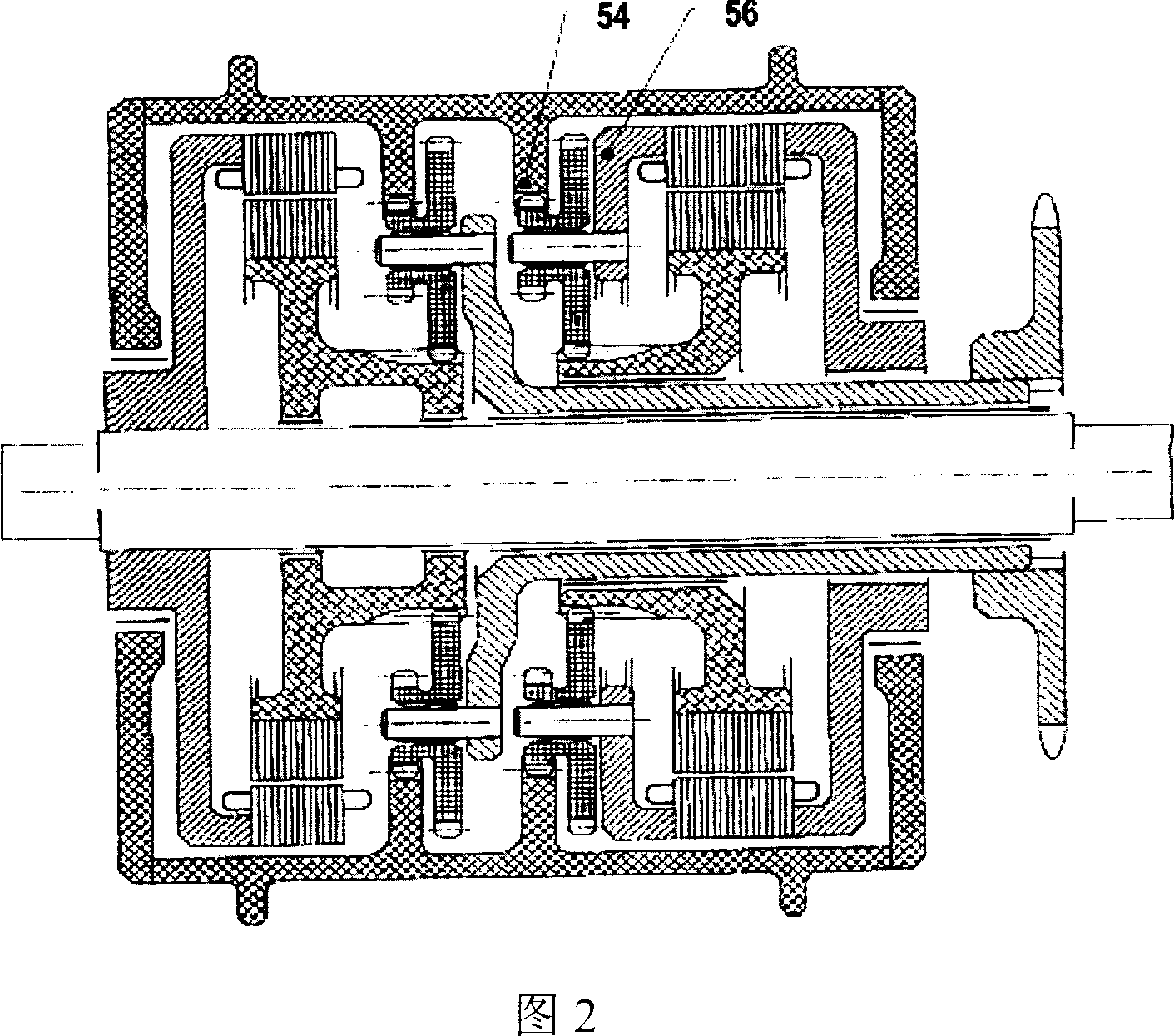 Hub incorporating a variable ratio transmission system