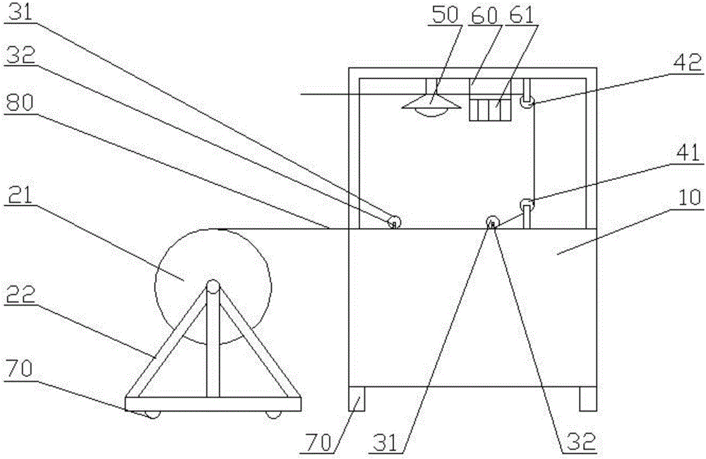 Safety belt visual inspection device