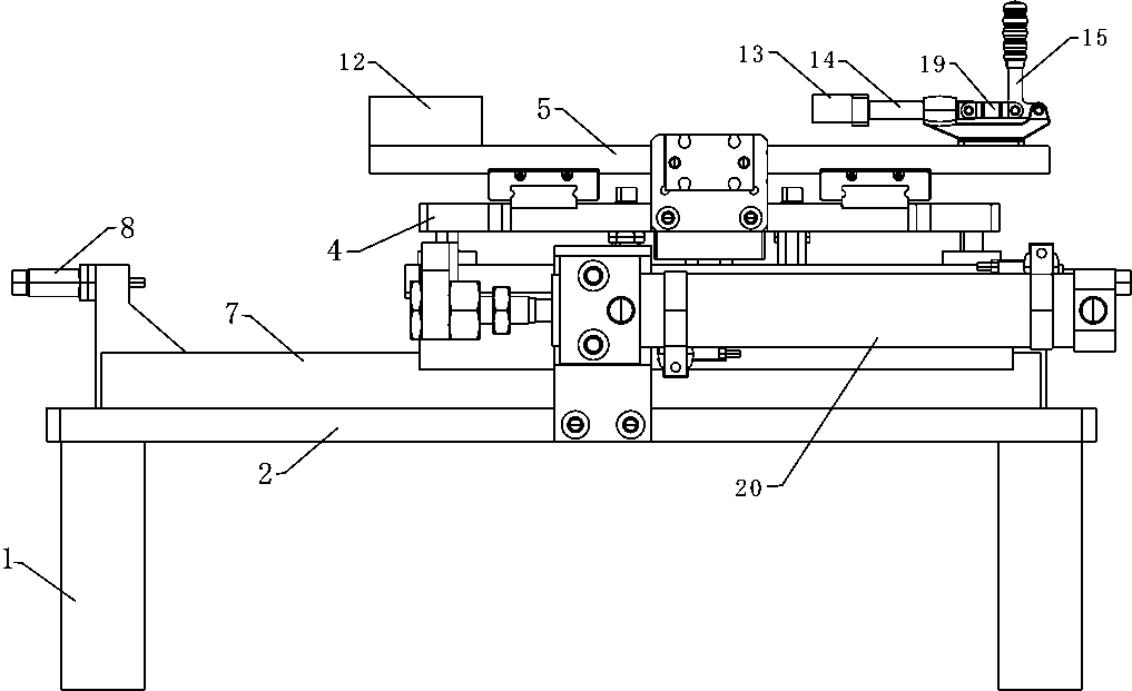 Conveying device for producing concrete construction formwork support and use method thereof