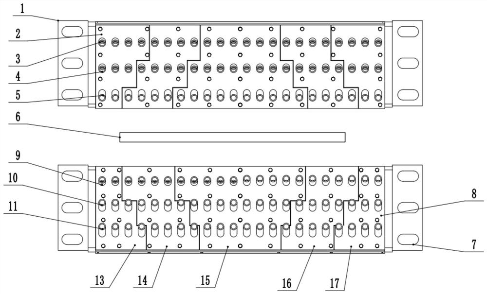 Sectional cooling device for fine adjustment of transverse roll gap of hot-rolled strip