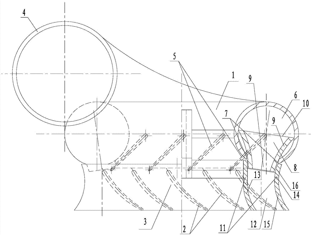 Volute-spraying type water turbine