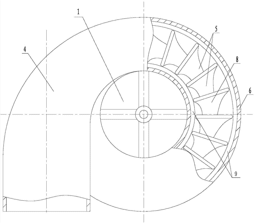 Volute-spraying type water turbine