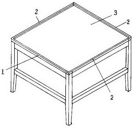 Dining table with plastic tabletop capable of being installed and replaced