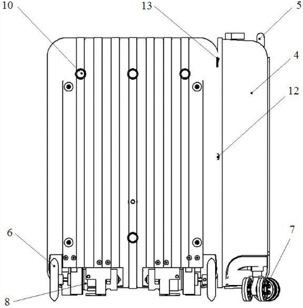 Intelligent follow-up luggage case group