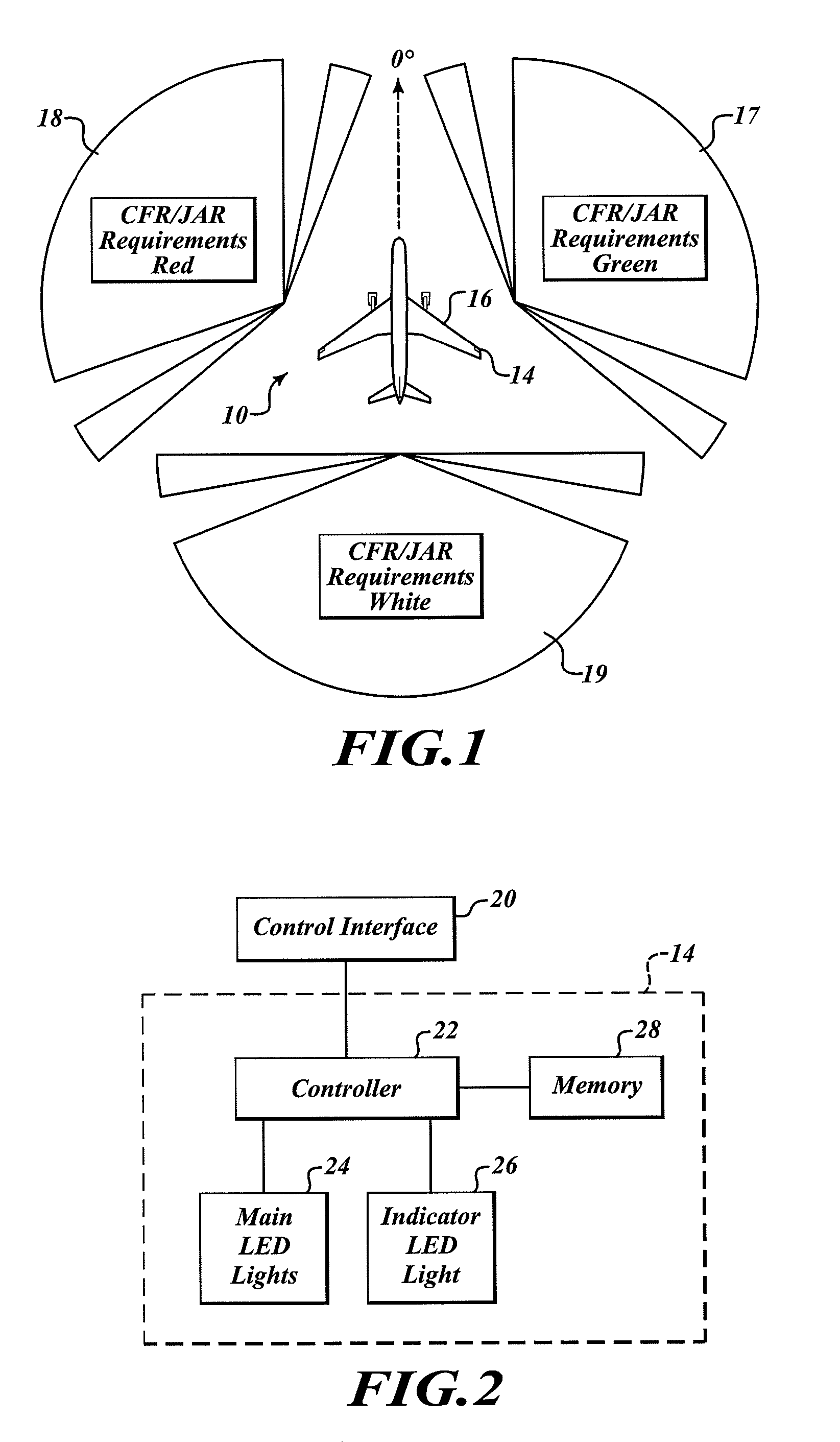 Near end-of-life indication for light emitting diode (LED) aircraft navigation light