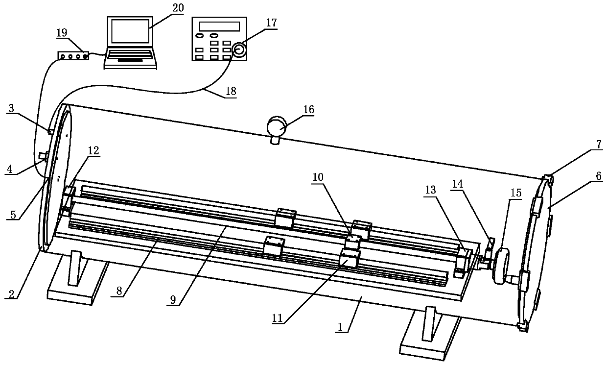 A static test device and test method for power components of a high-altitude all-electric UAV