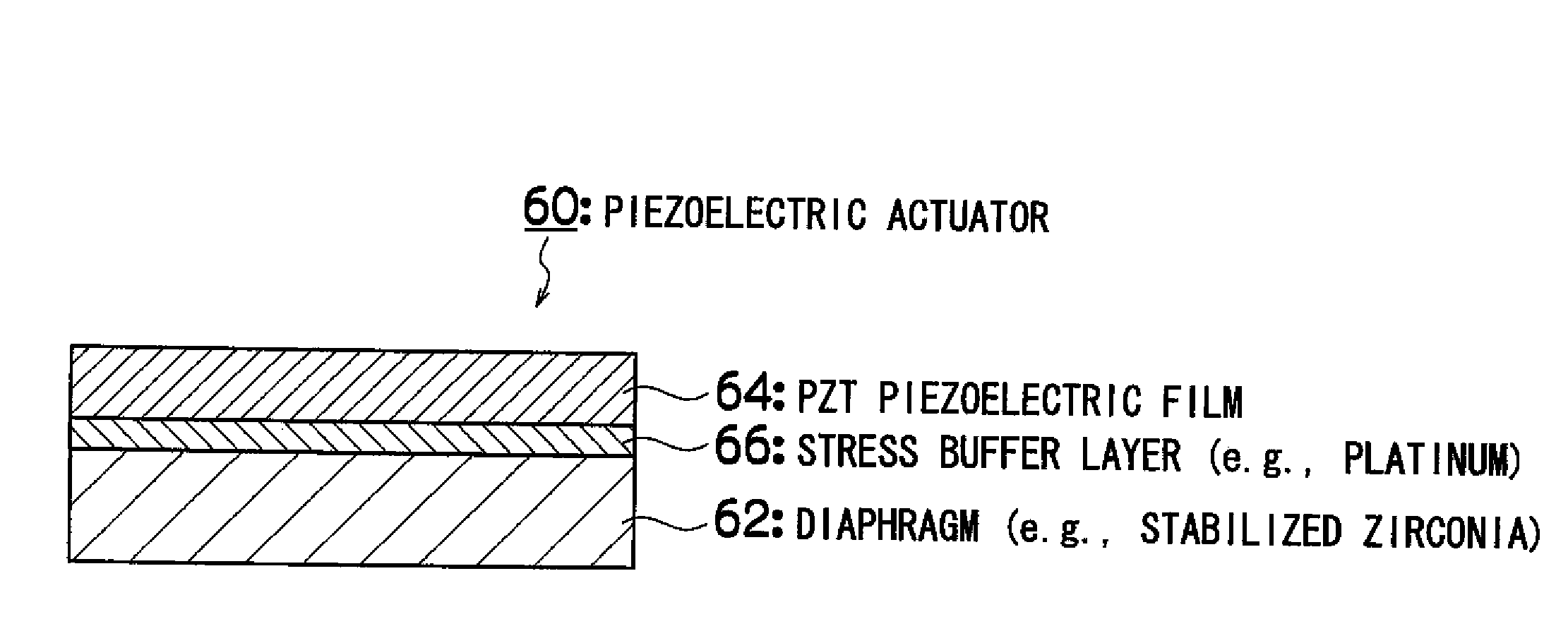 Piezoelectric actuator, method of manufacturing same, and liquid ejection head