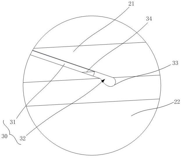 Mold device for plastic molding, injection molding machine and demolding method