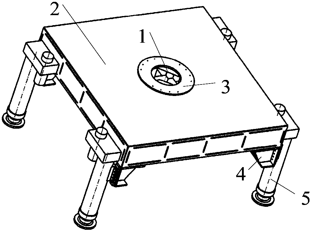 Vehicle-mounted theodolite supporting platform