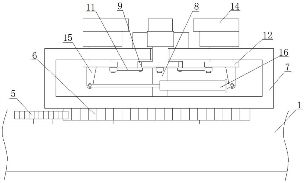 Drilling device for automobile brake pad