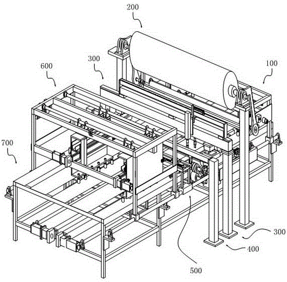 A stretch film welding equipment for suspended film insulating glass