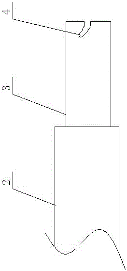 Fast-dating hand tool handle trousers connection structure and installation method