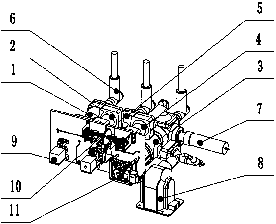 Electrified locomotive high-voltage switching device