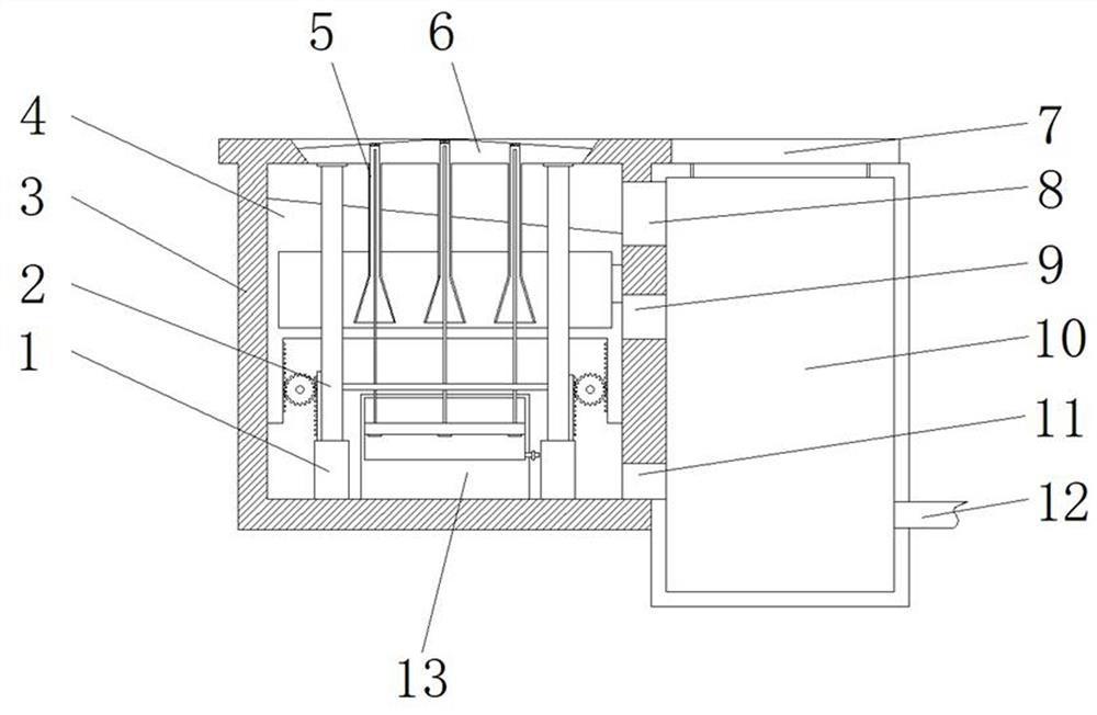 Staged invisible closed automatic road drainer