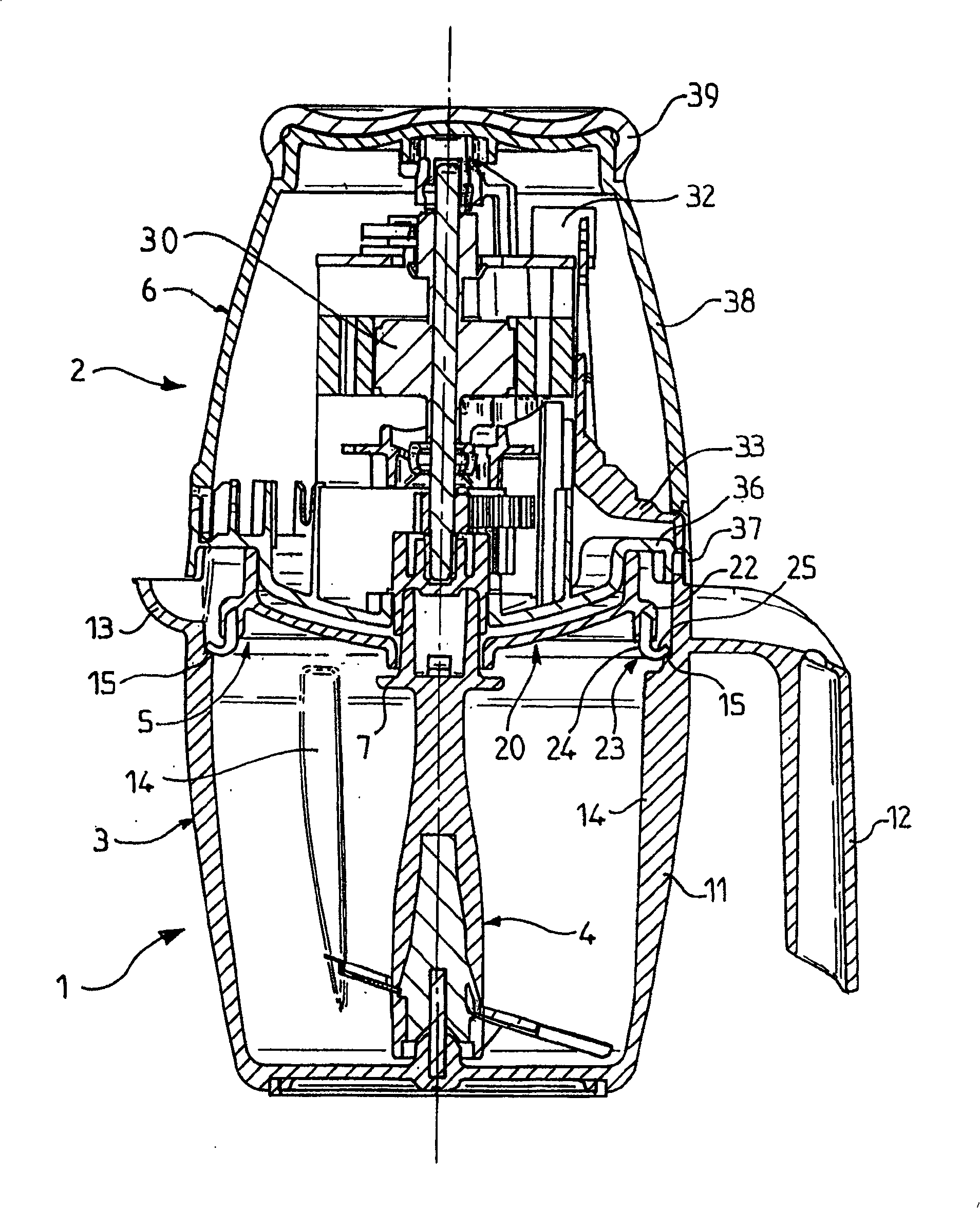 Household apparatus for culinary preparation with motor housing and a sealing gasket