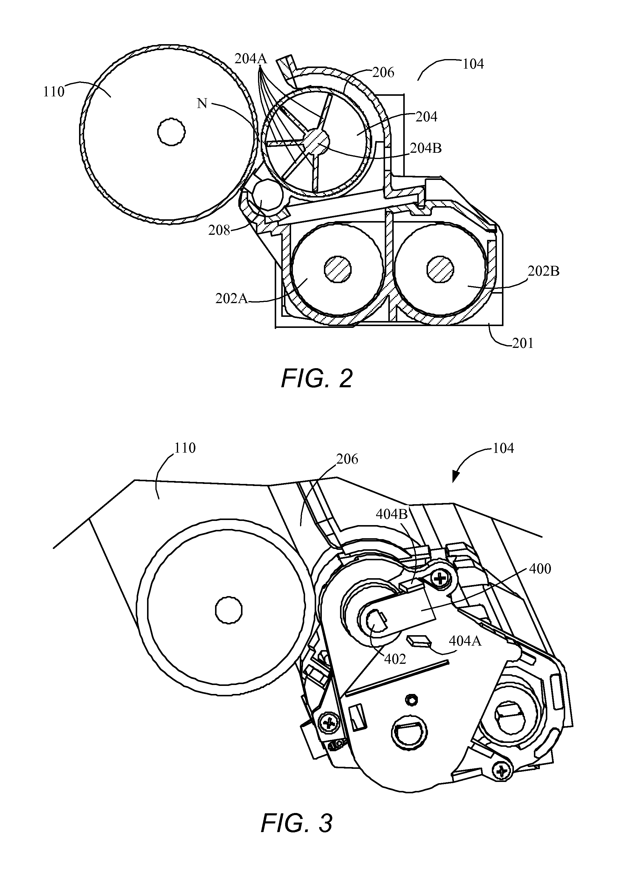 Method and apparatus for magnetic brush retraction in electrophotographic system