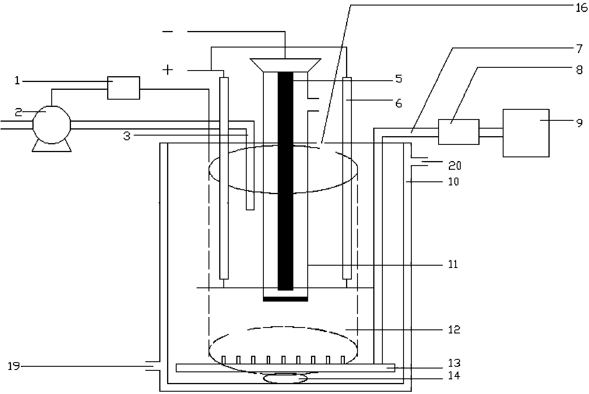 Low-temperature plasma collaborative Fenton biomembrane reaction device and implementation method thereof