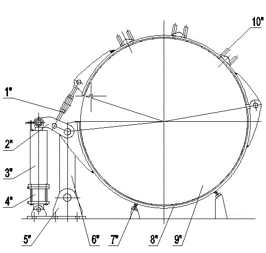 Clearance equalizing device of belt brake and mounting and adjusting method by clearance equalizing device