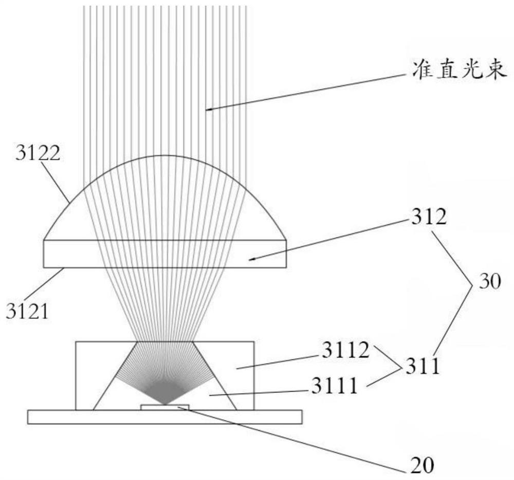 Light beam collimation module and illumination lamp