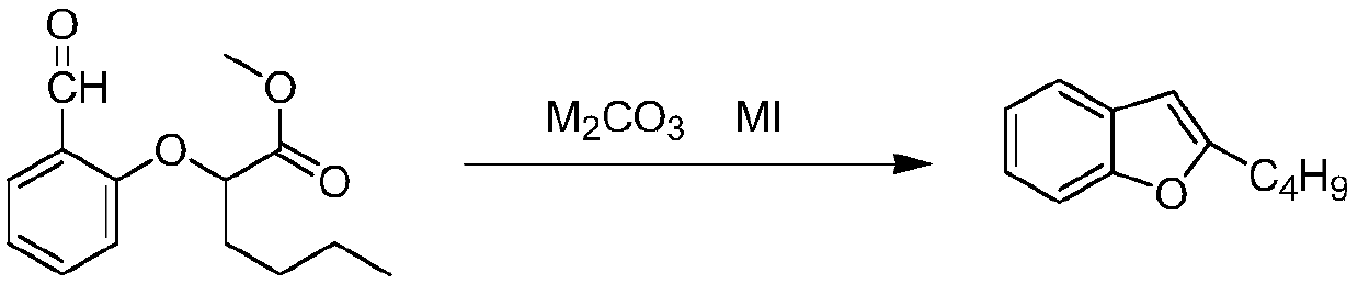 Preparation method of amiodarone hydrochloride intermediate 2-butylbenzofuran