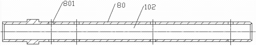 Hollow shaft machining method