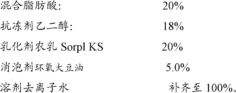 A kind of biochemical pesticide mixed fatty acid preparation and its application