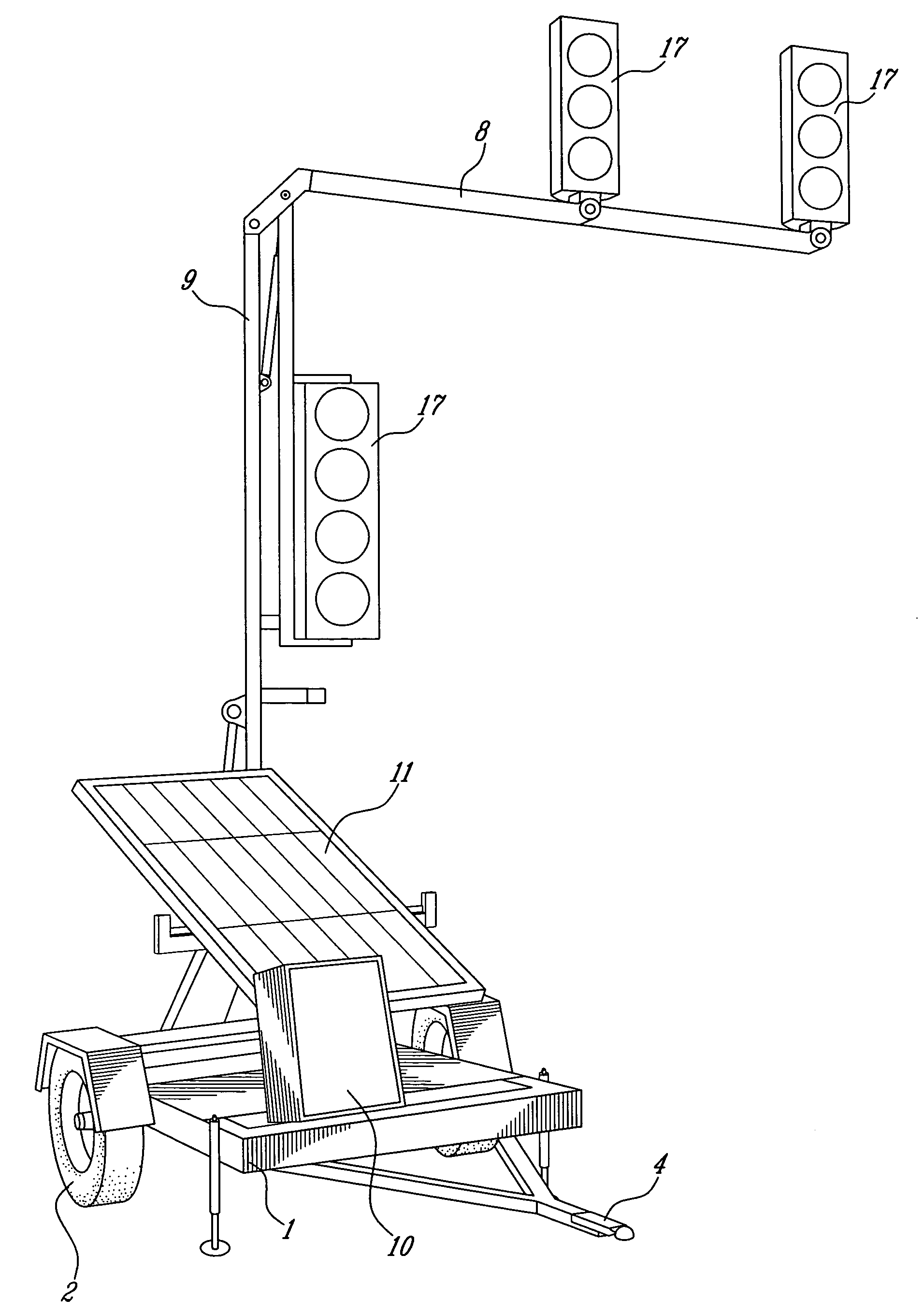 Mobile traffic light