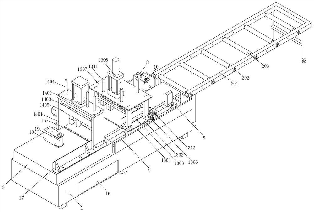 A kind of aluminum alloy profile cutting equipment