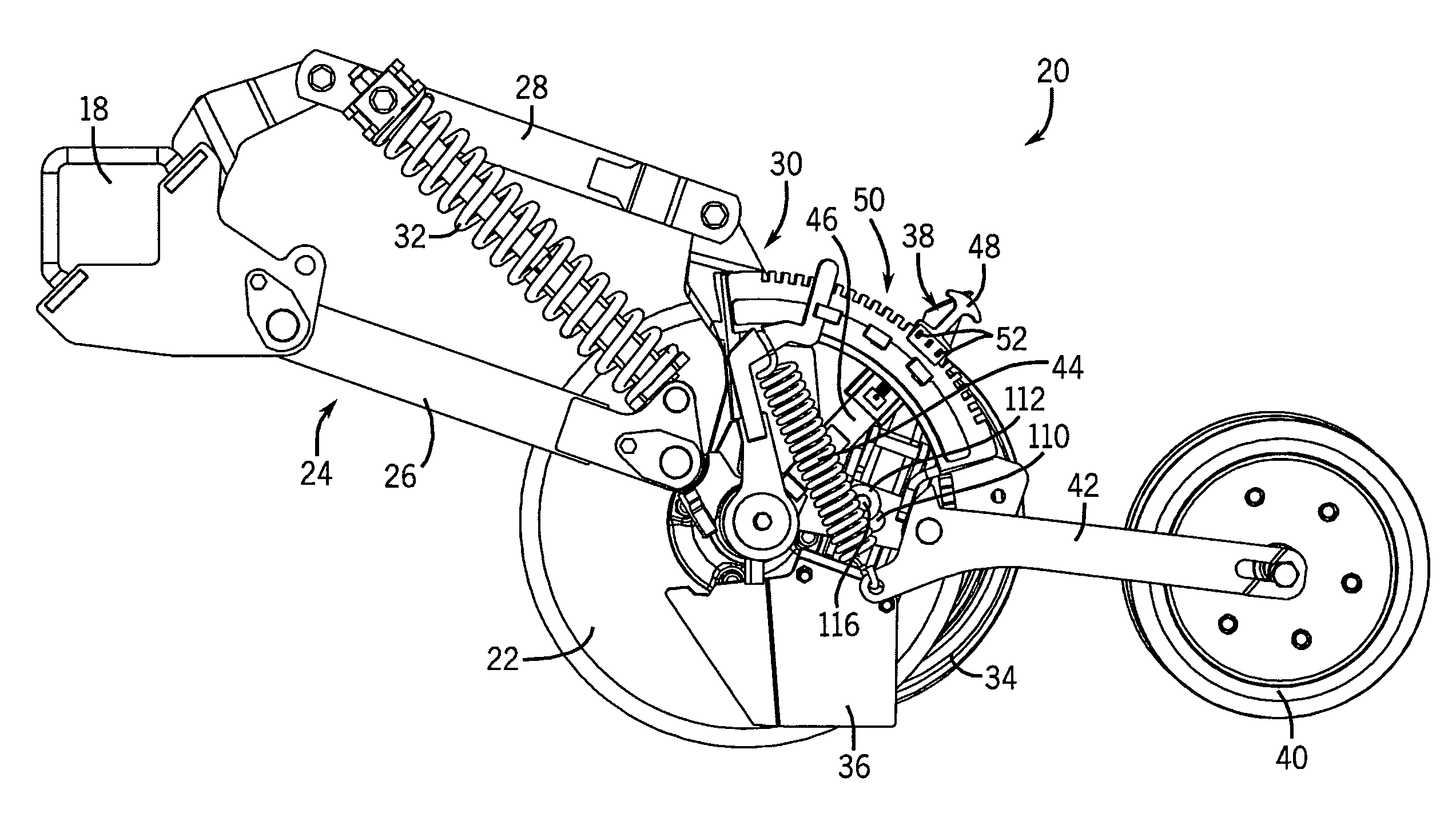 Spring Tensioned Scraper For Disc Opener