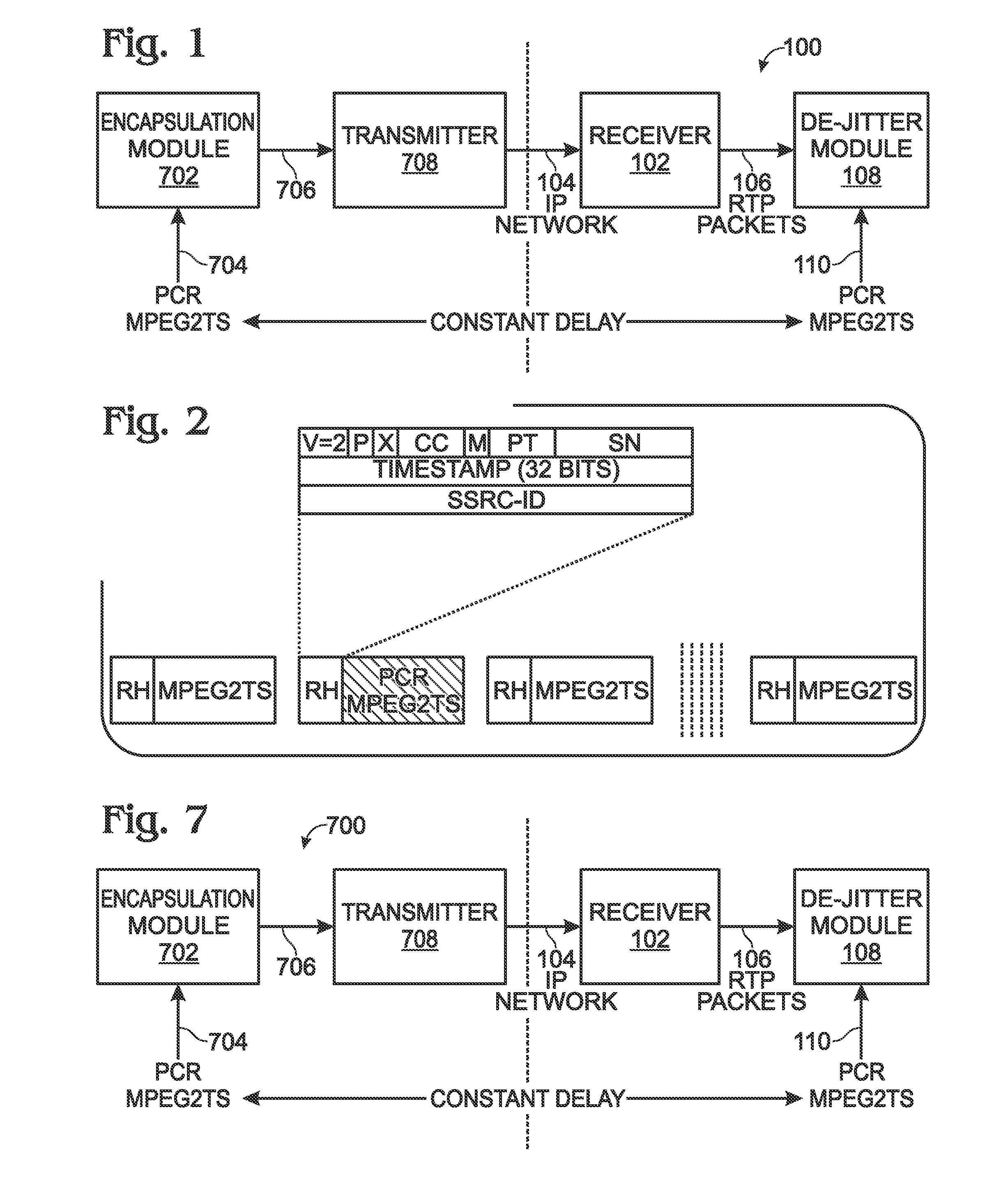 System and method for transporting MPEG2TS in RTP/UDP/IP