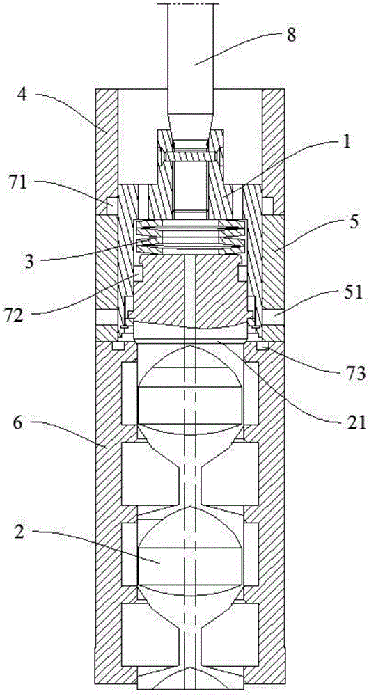 Cascaded type zero-leakage valve interior assembly