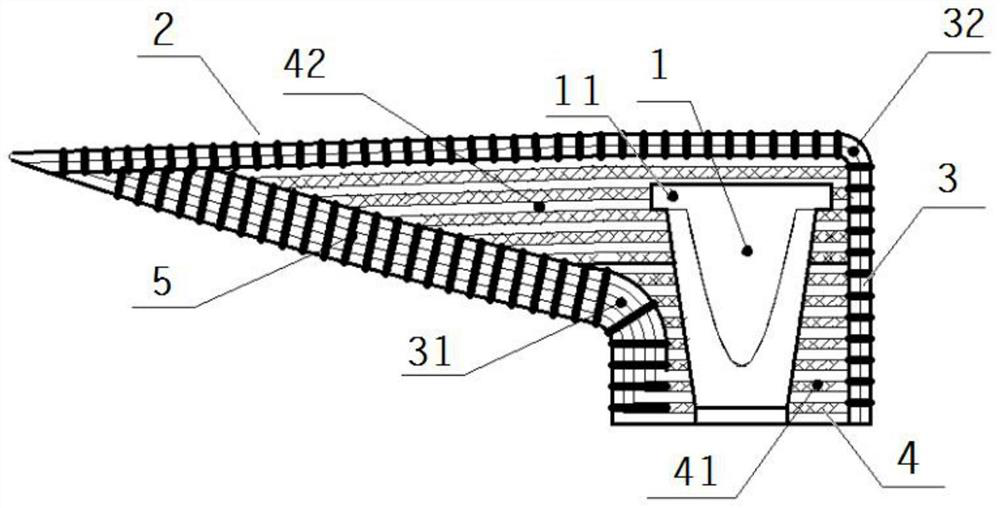 Composite material joint and preparation method thereof