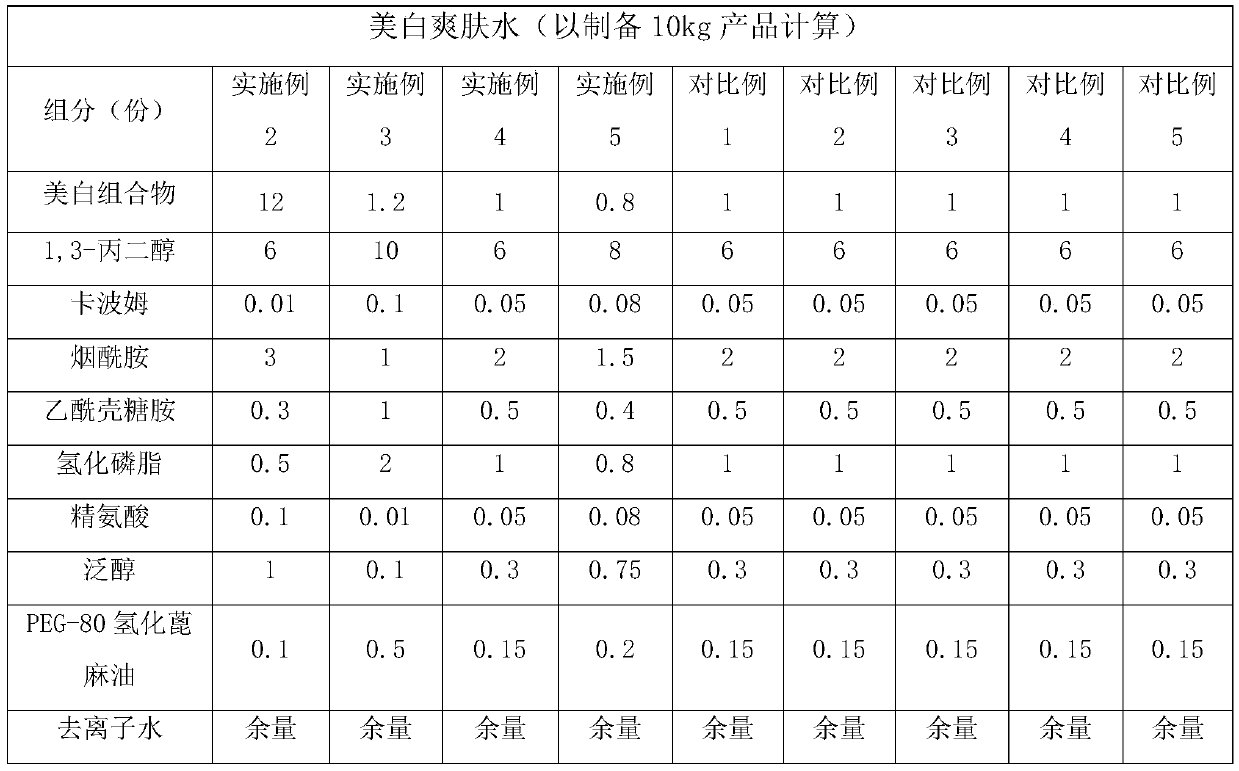 Skin whitening composition, set comprising skin whitening composition, and preparation method thereof