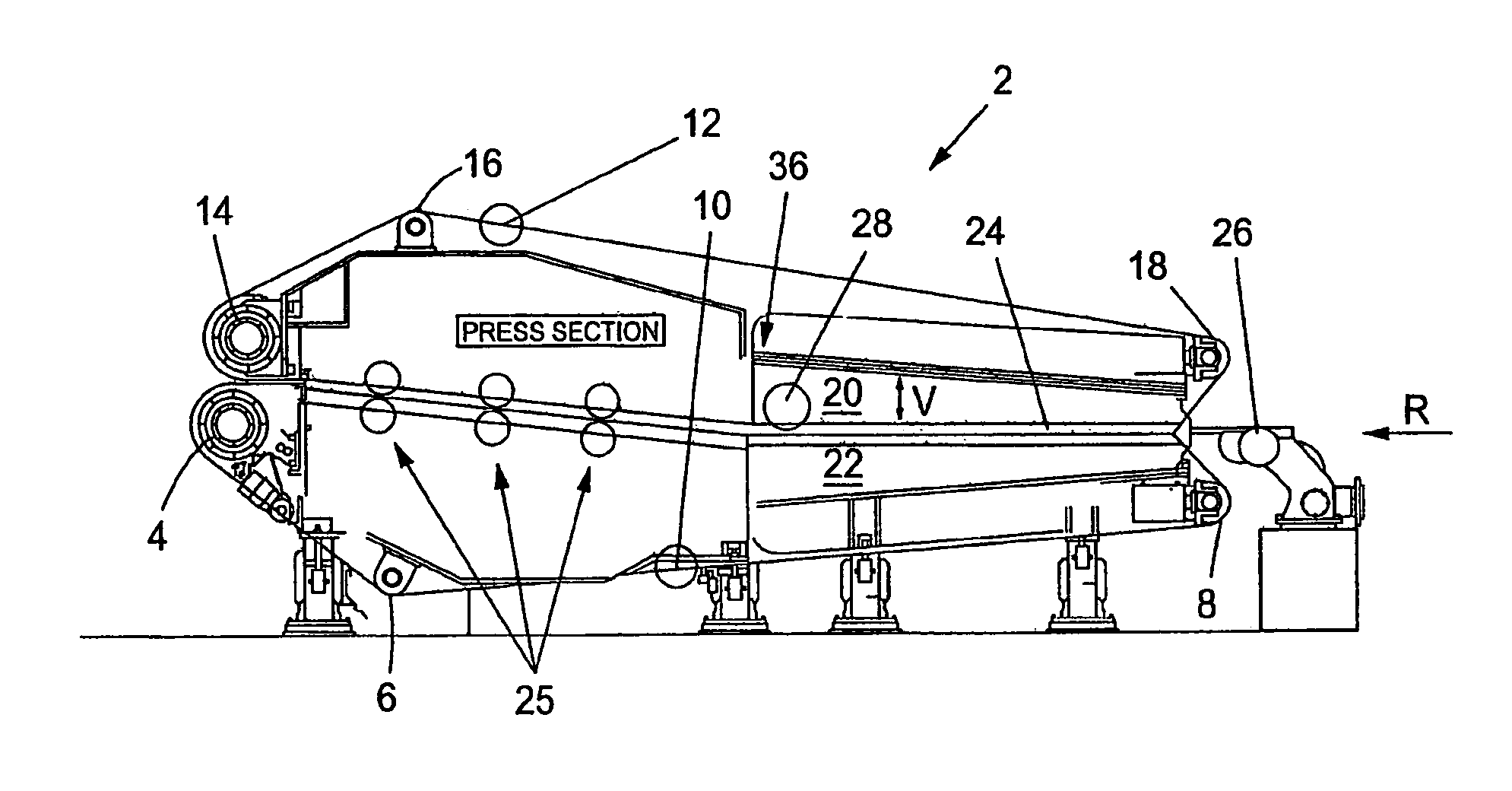 Method and apparatus of a twin-wire press